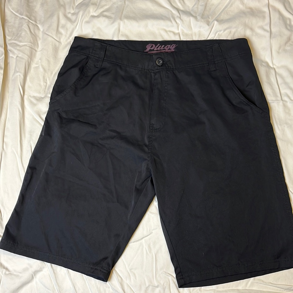 Men’s black Plugg shorts size 36